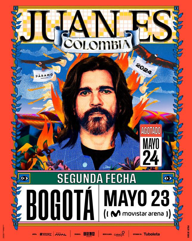  Juanes anuncia segunda fecha en Bogotá