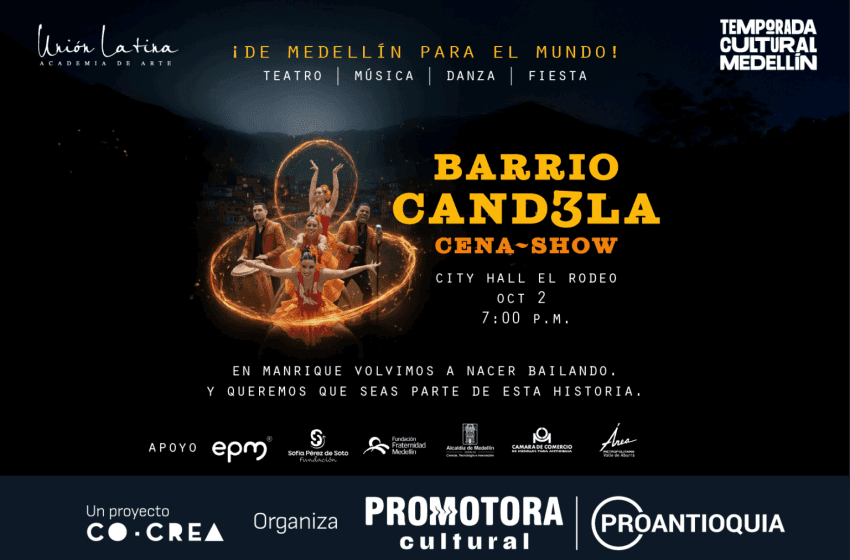  BARRIO CANDELA EN CENA SHOW ESTE 2 DE OCTUBRE